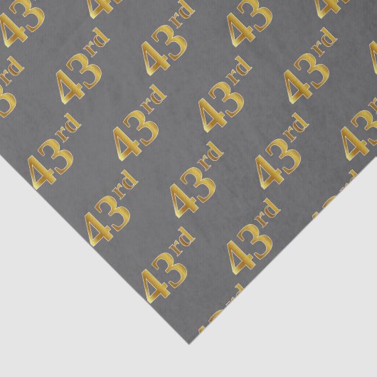 Graue, Imitate Gold 43. (43.) Veranstaltung Seidenpapier (Ausschnitt)