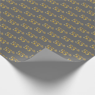 Graue, Imitate Gold 55. (55.) Veranstaltung Geschenkpapier