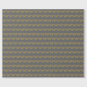 Graue, Imitate Gold 56. (Sechsundfünfzigste) Veran Geschenkpapier (Flach)