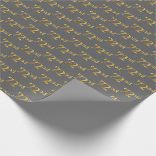 Graue, Imitate Gold 72. (72.) Veranstaltung Geschenkpapier