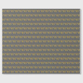 Graue, Imitate Gold 85. (85.) Veranstaltung Geschenkpapier (Flach)