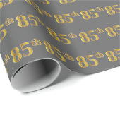 Graue, Imitate Gold 85. (85.) Veranstaltung Geschenkpapier (Rolleneckpunkt)