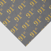 Graue, Imitate Gold 91. (Neunzigste) Veranstaltung Seidenpapier (Ausschnitt)