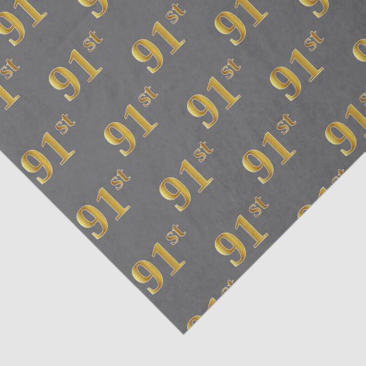 Graue, Imitate Gold 91. (Neunzigste) Veranstaltung Seidenpapier (Ausschnitt)