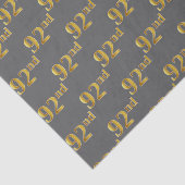 Graue, Imitate Gold 92. (Neunzigste) Veranstaltung Seidenpapier (Ausschnitt)