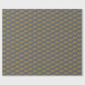 Graue, Imitate Gold 96. (60.) Veranstaltung Geschenkpapier (Flach)