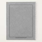 Graue Imitate Leinenstruktur Planer (Rückseite)