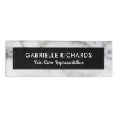 Graue Imitate Marmor Namenschild (Vorderseite)