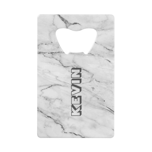 graue Imitate - Marmorhintergrund 3 Geldbeutel Flaschenöffner (Vorderseite)