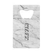 graue Imitate - Marmorhintergrund 3 Geldbeutel Flaschenöffner (Rückseite)