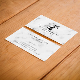 Graue Imitate Marmorsilber Visitenkarte