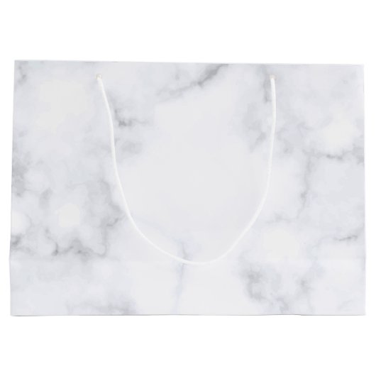 Graue Imitate - Marmorstruktur Große Geschenktüte (Rückseite)