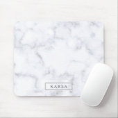 graue Imitate mit Marmorstruktur Mousepad (Mit Mouse)