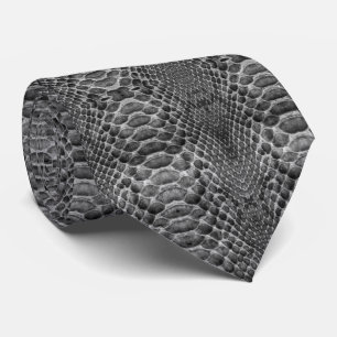 Graue Imitate Snakeskin Design auf einem Krawatte
