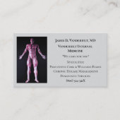 Graue Internistin DR Interne Medizin des menschlic Visitenkarte (Vorderseite)