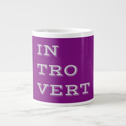 Graue Introvertierte Spezialität Tasse (Vorderseite)