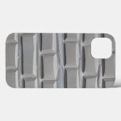 Graue iPhone-Hülle im Ziegeldesign, minimalistisch Case-Mate iPhone Hülle (Rückseite (Horizontal))