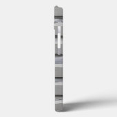 Graue iPhone-Hülle im Ziegeldesign, minimalistisch Case-Mate iPhone Hülle (Rückseite / Links)