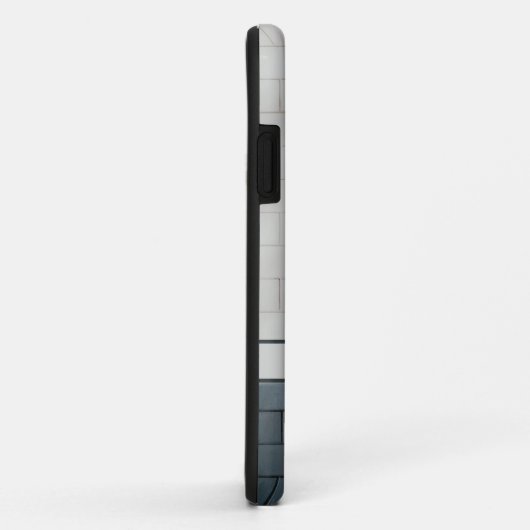 Graue iPhone-Hülle mit Ziegelwand Case-Mate iPhone Hülle (Hinten/Rechts)