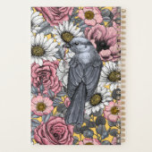 Graue Jay und Blume Planer (Rückseite)