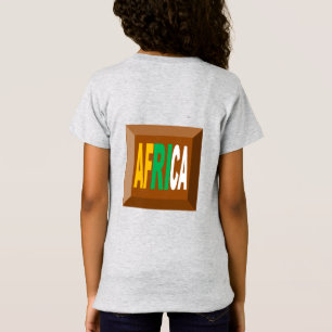 Graue Jersey End Tochter AFRICA T-Shirt
