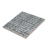 Graue Jute Fliese (Seite)