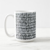 Graue Jute Kaffeetasse (Links)