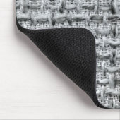 Graue Jute Mousepad (Ecke)