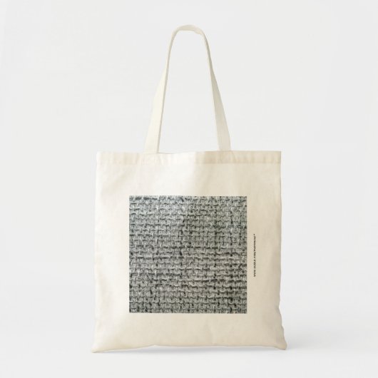 Graue Jute Tragetasche (Vorne)