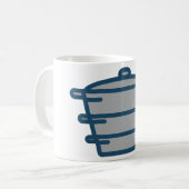 Graue Kaffeetasse (Vorderseite Links)