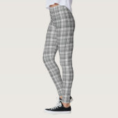 Graue Karierte Leggings (Links)