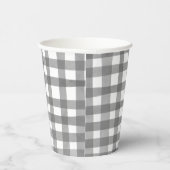 Graue Karierte Papiersorten Pappbecher (Rechts)