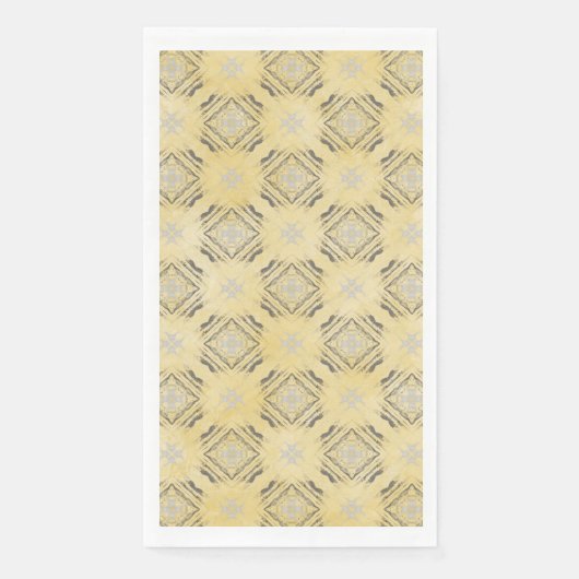 Graue Karo-Karo-Karton-Muster Serviette (Vorderseite)