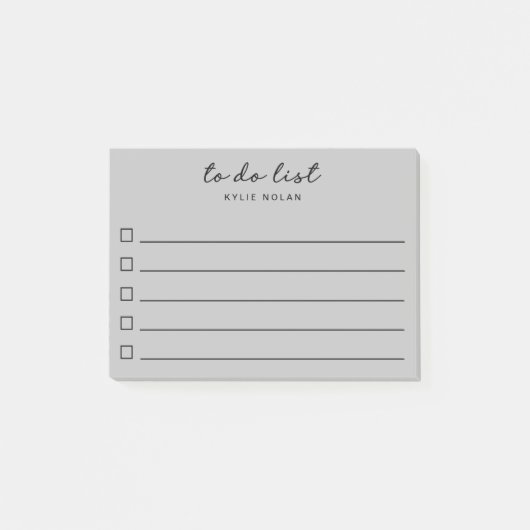 Graue Kästchen mit der Linke Post-it Klebezettel (Vorderseite)