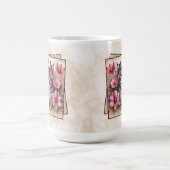Graue Kätzchen-Blumen Kaffeetasse (Mittel)