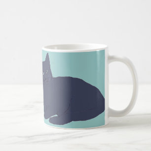 Graue Kätzchen Tasse