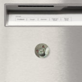 Graue Katze 1 Magnet (In Situ (Geschirrspüler))