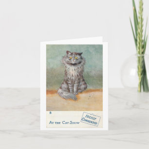 Graue Katze auf der Katzenausstellung II von Louis Karte
