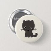 Graue Katze Button (Vorne & Hinten)