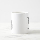 graue Katze cat gray grey Kaffeetasse (Mittel)
