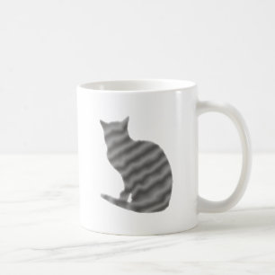 graue Katze cat gray grey Kaffeetasse