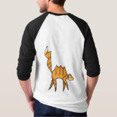 Graue Katze, Herren T-Shirt (Rückseite)