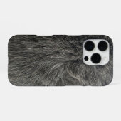 graue Katze iPhone Hülle (Rückseite (Horizontal))