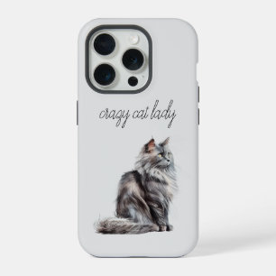 Graue Katze iPhone 15 Pro Hülle