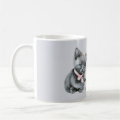 Graue Katze Maus beste Freunde für immer Kaffeetasse (Links)