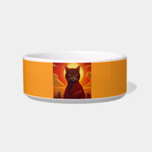 Graue Katze mit modischer Robe in einer Sonnenunte