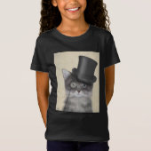 Graue Katze mit Top Hat (Vorderseite)