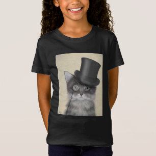 Graue Katze mit Top Hat