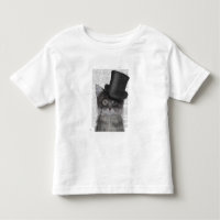 Graue Katze mit Top Hat