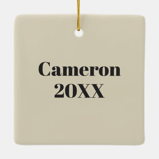 Graue Katze mit Top Hat Keramikornament (Rückseite)